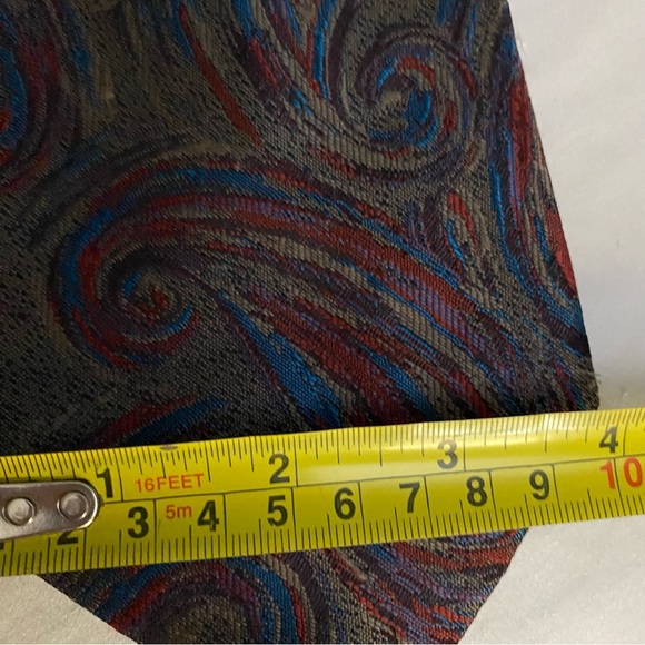 Protocol Artsy Paisley Design Classy Stylish Fashion Polyester Men's Neck Tie - Picture 4 of 5